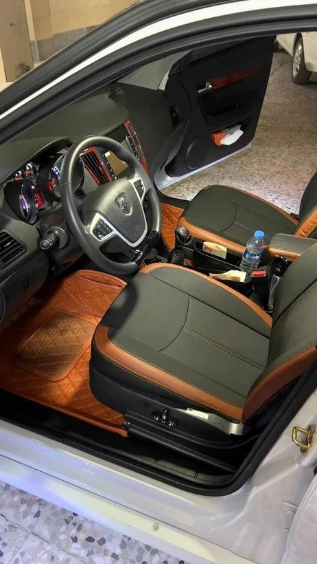 کفپوش چرمی پنج بعدی وانت کارا دو کابین